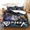 BERSERK Bedding Set Single Twin Full Queen King Size Bed Set Aldult Kid Bedroom Duvetcover Sets 2 - Berserk Merch
