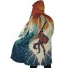 Black Swordman Guts Berserk AOP Hooded Cloak Coat SIDE Mockup - Berserk Merchandise