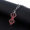 Japan PS4 Game Berserk Logo KeyChain Sword Wind Legends Warrior Sword Metal Keyring For Men Key 1 - Berserk Merchandise