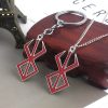 Japan PS4 Game Berserk Logo KeyChain Sword Wind Legends Warrior Sword Metal Keyring For Men Key 2 - Berserk Merchandise