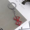Japan PS4 Game Berserk Logo KeyChain Sword Wind Legends Warrior Sword Metal Keyring For Men Key 3 - Berserk Merchandise