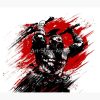 An Angry Warrior With A Beard, His Body Was Stained With Blood, Berserk Tapestry Official Berserk Merch