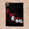Berserks Japan Black Throw Blanket Official Berserk Merch