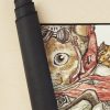 Berserk Steampunk Motorcycle Cat Go Through Castle In The Sky Mouse Pad Official Berserk Merch