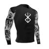 Anime Berserk Compression Shirts for Men Arm Skull Print Rash Guard Gym Workout Fitness Undershirts Quick 1 - Berserk Merchandise
