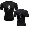 Anime Berserk Guts Men s Compression Shirt Fitness Sport Running Tight Gym TShirts Athletic Quick Dry - Berserk Merchandise