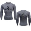 Anime Berserk Guts Men s Compression Shirt Fitness Sport Running Tight Gym TShirts Athletic Quick Dry 5 - Berserk Merchandise