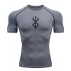 Anime Berserk Guts Men s Compression Shirt Fitness Sport Running Tight Gym TShirts Athletic Quick Dry 8 - Berserk Merchandise