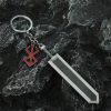 Berserk Anime Keychain Guts Sword Jewelry Set Key Chain Keyrings Keychains for Men Women Accessories Key 3 - Berserk Merchandise