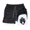 Berserk Athletic Compression Shorts for Men 2 in 1 Performance Gym Shorts with Pockets Quick Dry 1 - Berserk Merchandise