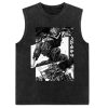 Berserk T Shirt Anime Washed Vest Guts Sleeveless Vintage Tank Top Streetwear T Shirts Summer Harajuku 2 - Berserk Merchandise