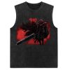 Berserk T Shirt Anime Washed Vest Guts Sleeveless Vintage Tank Top Streetwear T Shirts Summer Harajuku 4 - Berserk Merchandise