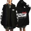Japanese Berserk Zip Up Jackets Anime Guts Eyes Graphics Hoodies Hip Hop Streetwear Sweatshirts Unisex Loose - Berserk Merchandise