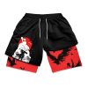 Men s Anime Shorts Berserk Manga Print 2 in 1 Gym Shorts Compression Stretchy Sports Shorts 4 - Berserk Merch