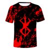 New Japanese Anime Berserk 3D Printing T Shirts Casual Funny T Shirt Men Manga Graphic T 2 - Berserk Merchandise