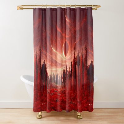 Planet Warz - Red Forest - Guts Paths "Planet Corrupiss" Shower Curtain Official Berserk Merch