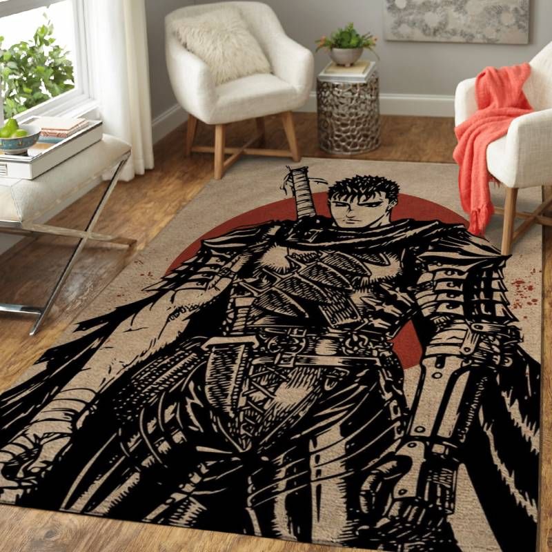 Berserk Fighter Berserk Anime Rug