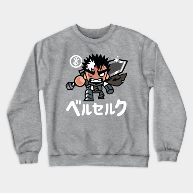 Guts Berserk Chibiguts Iv Collab With Evasinmas Crewneck Sweatshirt